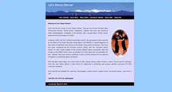 Desktop Screenshot of letsdancedenver.com