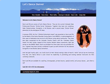 Tablet Screenshot of letsdancedenver.com